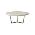 **Technische Titel in het Nederlands: Moderne ronde tafel met minimalistisch ontwerp en metalen onderstel**