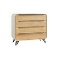 **Moderne Dressoir met Vier Lades en Metalen Poten**